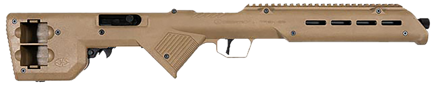 Desert Tech TRKRF2218FDE TREK-22 Flat Dark Earth Compact 22 LR 10+1 18" Free Floating Steel Barrel, Picatinny Rail Receiver, M-LOK Handguards, Fixed Polymer Stock, Suppressor Ready