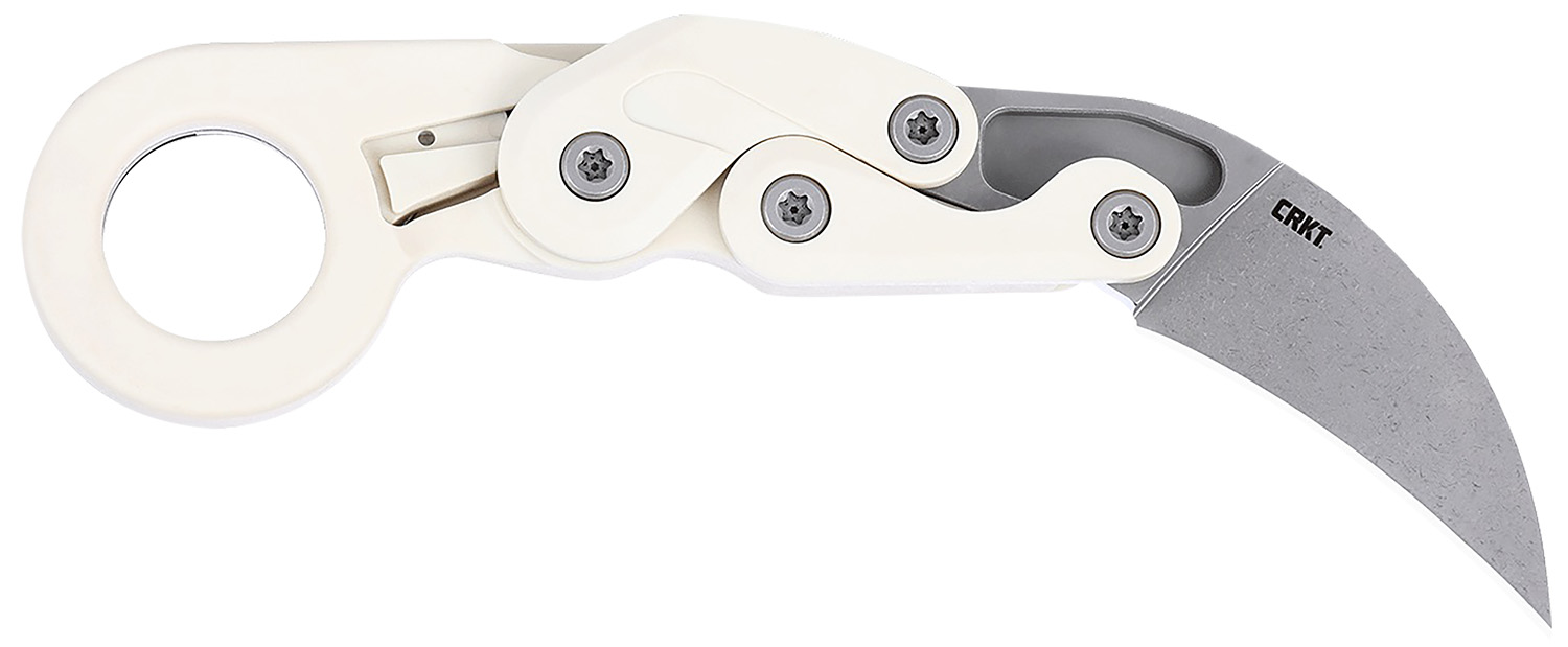 CRKT 4041S Provoke 2.47" Folding Karambit Plain Stonewashed AUS-8A SS Blade, Grivory Handle