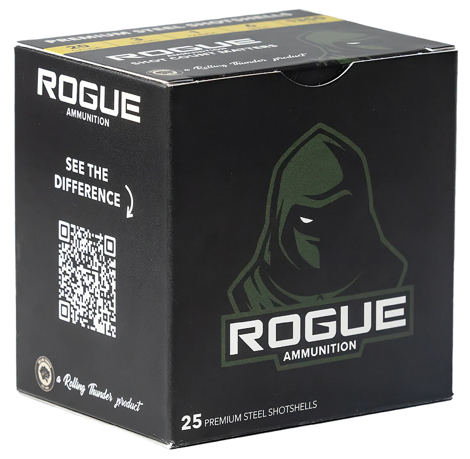 Rogue Ammunition RA-20-1-4S 20Gauge 3" 1oz 4Shot 25 Per Box/10 Case