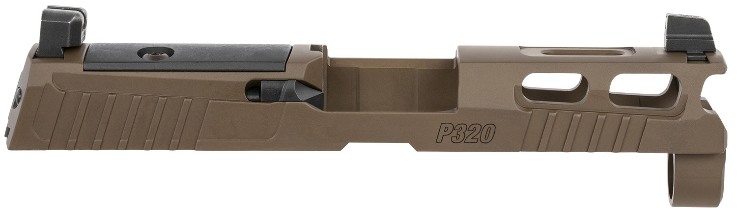 Sig Sauer 8900952 P320 Sig P320 9mm Luger PVD Coyote Brown Stainless Steel XRAY3 Suppressor Sights Compatible With ROMEO1 PRO ROMEO2