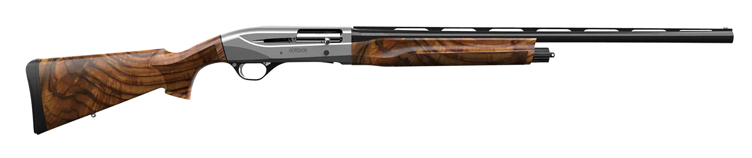 Retay USA GOR20GRYCON28 Gordion Full Size 20 Gauge Semi-Auto 3" 4+1 28" Matte Black Vent Rib Barrel, Gray Cerakote Aluminum Receiver, Turkish Walnut Stock, Right Hand