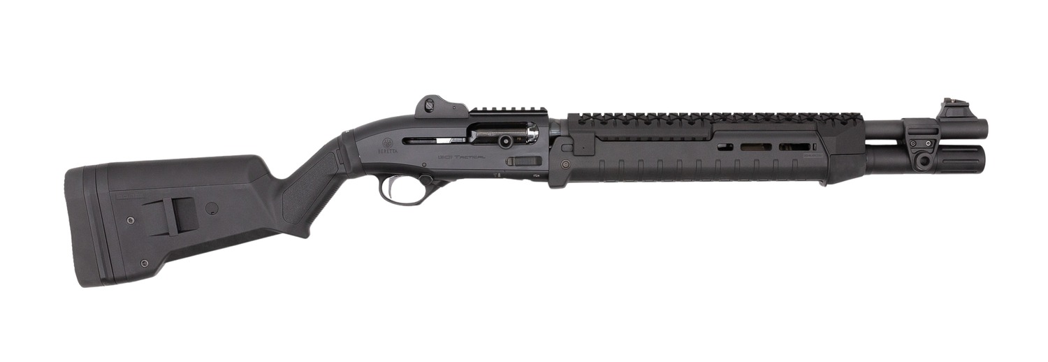 Langdon Tactical Tech LTT1301HZMBLK Beretta 1301 3" 7+1 18.50" Black Oxide Heat Shield Barrel, Black Anodized Aluminum Receiver, Black Magpul Synthetic Stock, Modified Magpul Zhukov Forend