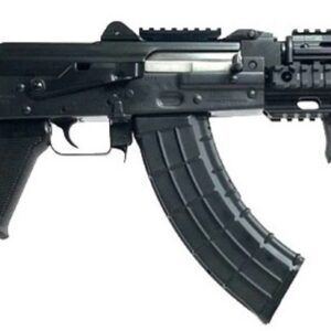 ZASTAVA ZPAP92 AK PISTOL 7.62 X 39 MM WITH NIGHT BRAKE QUAD RAIL TOP RAIL REAR RAIL SBA3 BRACE ANGLED FOREGRIP 1.5MM RECEIVER BULDGED TRUNNION CHROME LINED 10IN BARREL ZP92762TACM