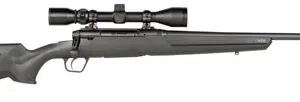 Savage Arms 57474 Axis XP Compact Compact 6.5 Creedmoor 4+1 20" Matte Black Button-Rifled Barrel, Drilled & Tapped Steel Receiver, Matte Black Fixed Synthetic Stock, Weaver 3-9x40mm