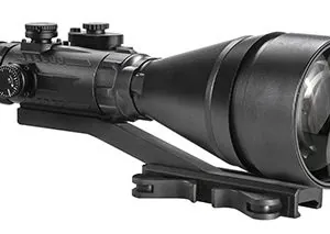 AGM Global Vision 15WP6623453111 Wolverine Pro-6 3AL1 Night Vision Riflescope Matte Black 6x100mm Gen 3 Auto Gated Level 1 Illuminated Red Chevron w/Ballistic Drop Reticle