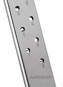 Mec-Gar MGBT3808N Standard  8rd Detachable w/Finger Rest 380 ACP Fits Bersa Thunder Nickel Carbon Steel