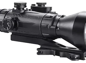 AGM Global Vision 15WP4423483111 Wolverine Pro-4 3AL1 Night Vision Rifle Scope Matte Black 4x70mm Gen 3 Auto-Gated Level 1 Illuminated Red Chevron w/Ballistic Drop Reticle