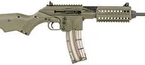 Kel-Tec SU22CAGRN SU22  Full Size 22 LR 26+1 16.10" Black Threaded Barrel, OD Green Picatinny Rail Polymer Receiver, OD Green Synthetic w/Storage Compartment Stock