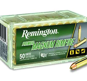Remington Ammunition 28464 Premier Magnum Rimfire 17 HMR 17 gr AccuTip V 50 Per Box/ 40 Cs