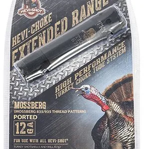 HEVI-Shot 450127 Hevi-Choke Turkey Mossberg 12 Gauge Extended Range 17-4 Stainless Steel Black (Ported)