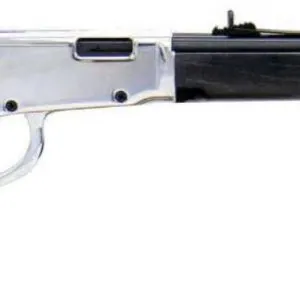 Rossi Rio Bravo Lever Action Rifle - Black / Nickel| .22 LR | 18" Barrel | 15rd | Nickel Coated Frame, Receiver & Lever