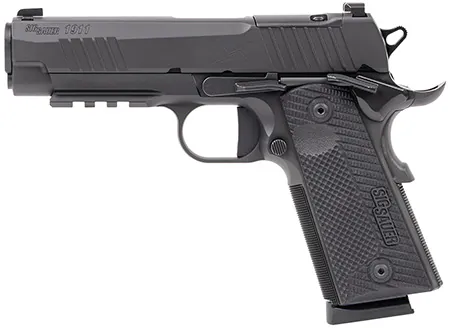 Sig Sauer 1911XCA45BXR3 1911 XCarry 45 ACP 8rd 4.25" Black DLC Black DLC Optic Ready Stainless Steel Slide Black DLC Black G10 Grip