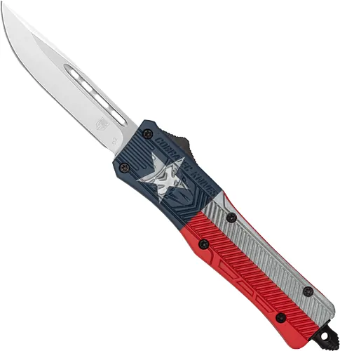 COBRATEC MEDIUM CTK1 OTF TEXAS - STATE FLAG CRKTE 3" DROP POINT